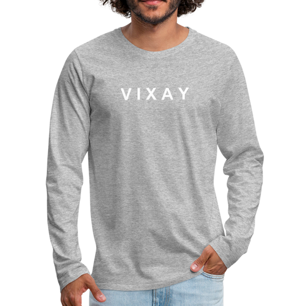 VIXAY Premium Long Sleeve T-Shirt - heather gray