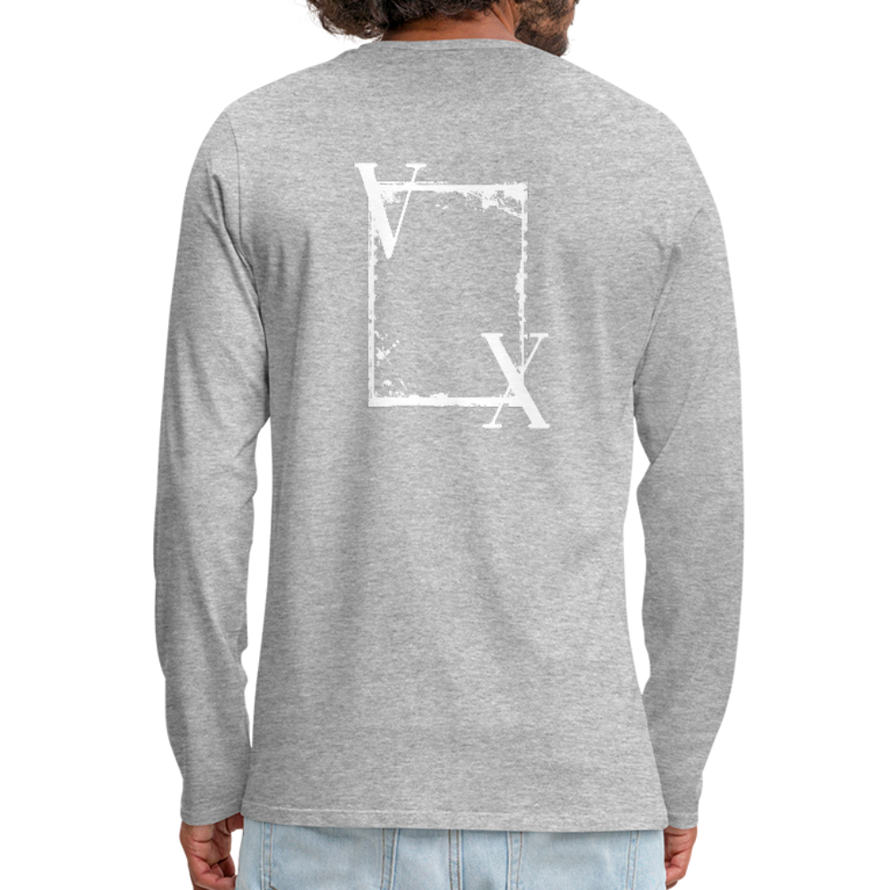 VIXAY Premium Long Sleeve T-Shirt - heather gray