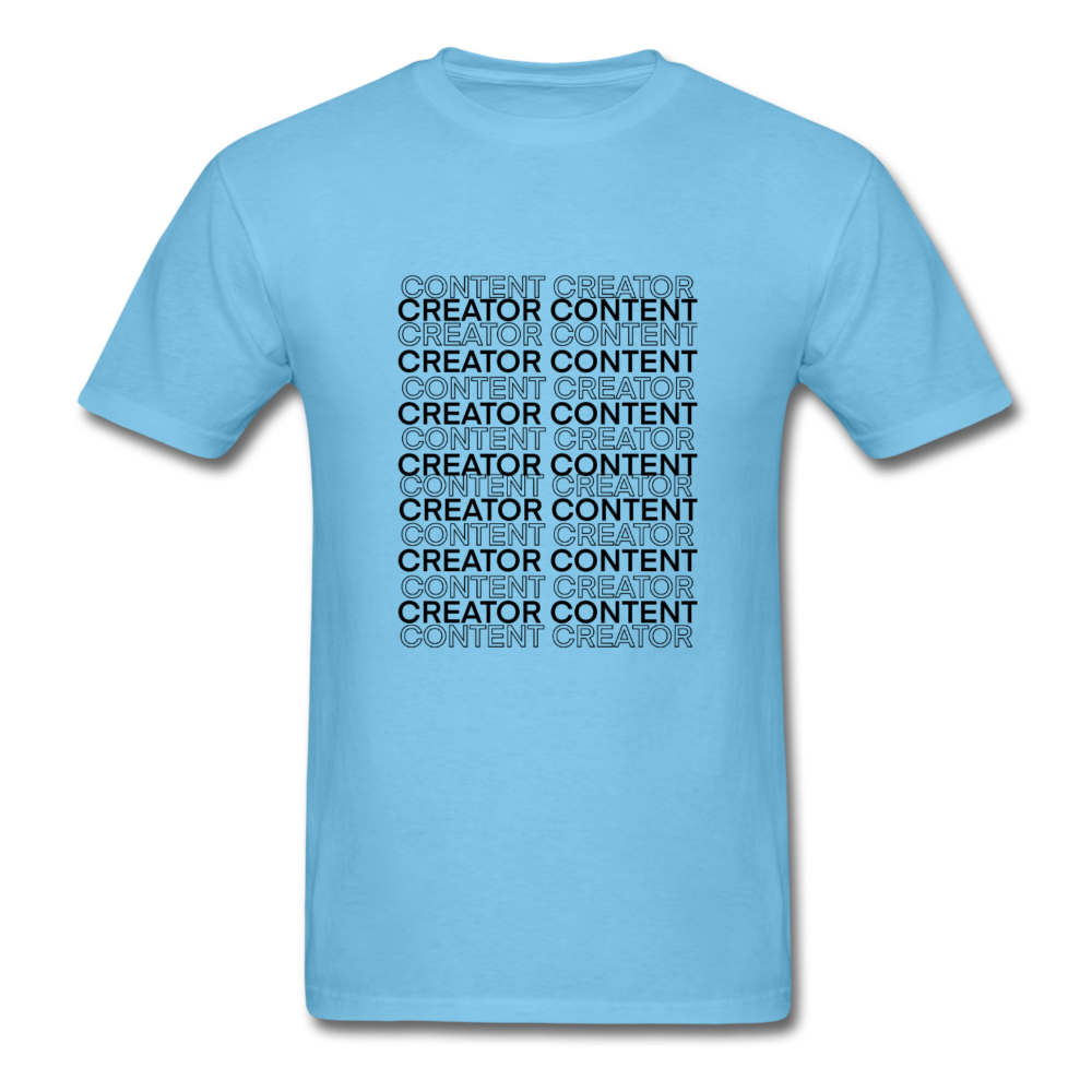 Creator Content tee - aquatic blue