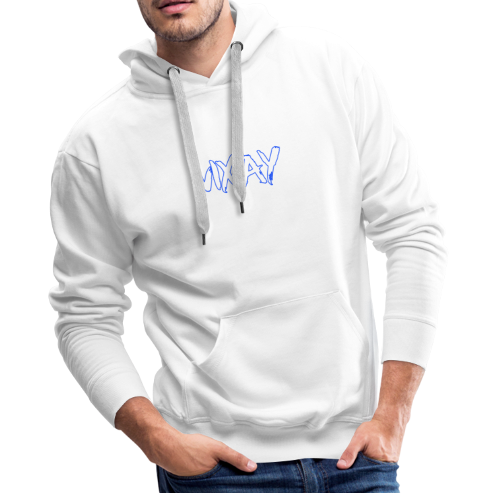 Construct premium hoodie (blue) - white