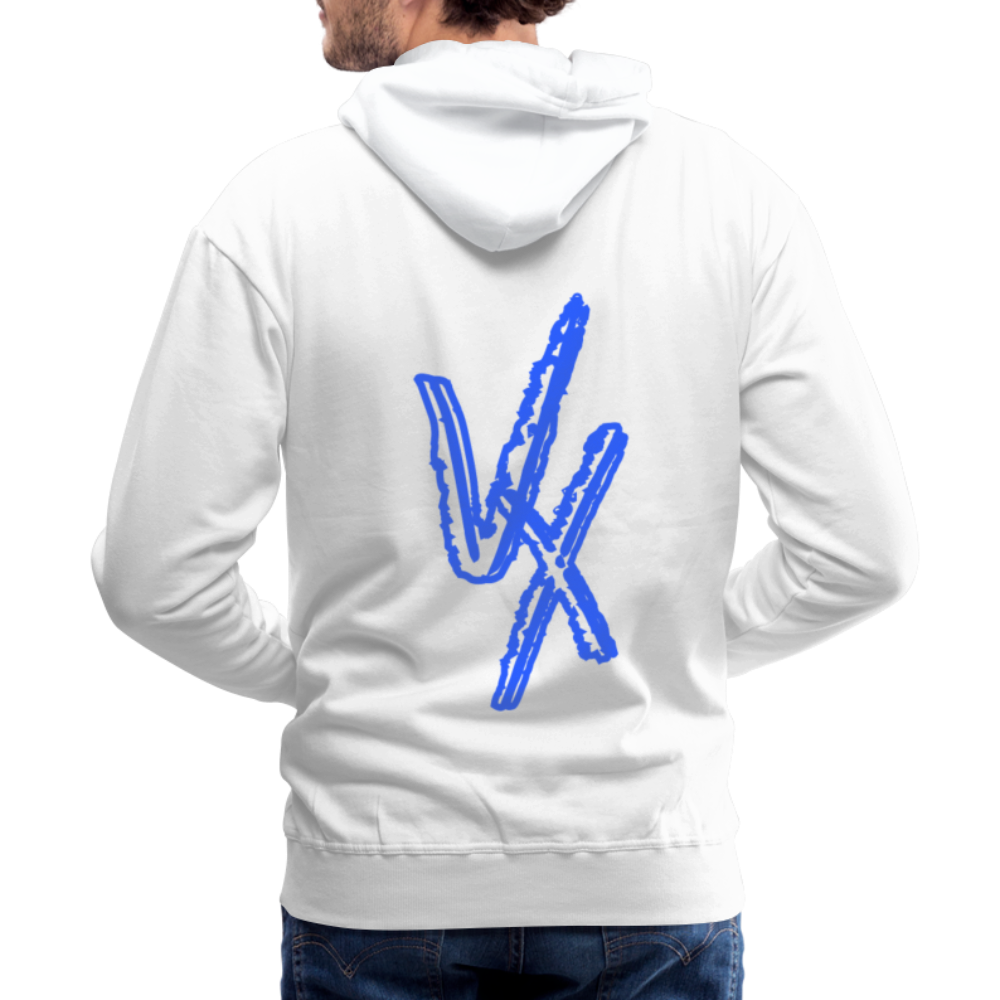 Construct premium hoodie (blue) - white
