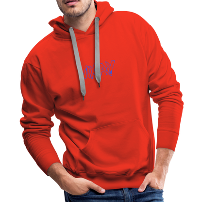 Construct premium hoodie (blue) - red