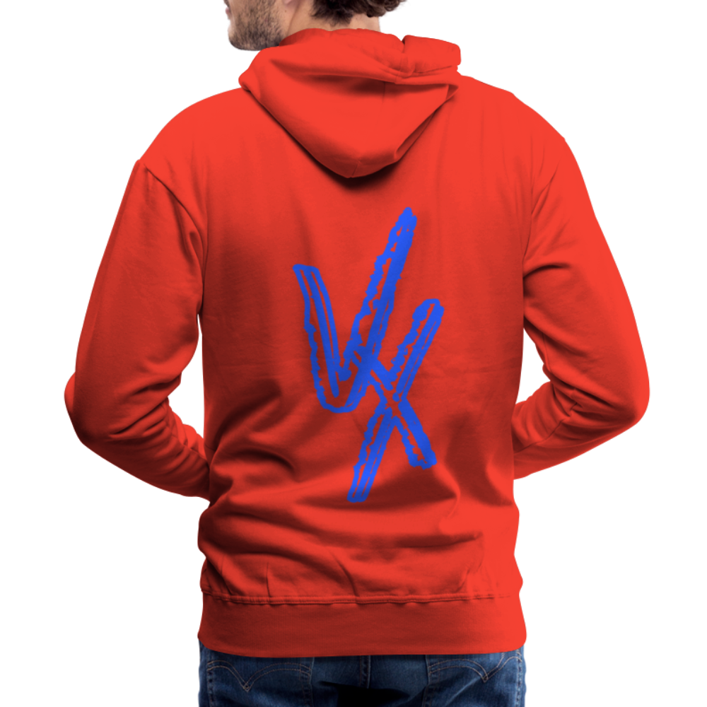 Construct premium hoodie (blue) - red